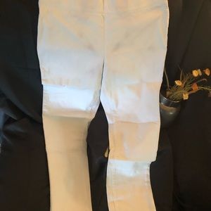 White pull on jeans